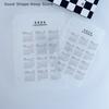2026 A5/A6 Loose Leaf Calendar Separator Page with 6 Holes Durable Transparent Frosted PP Material for Planner Time Management