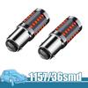 2Pieces 1157 BAY15D 36 COB LED Red Tail Lamp Car Signal Brake Light Universal