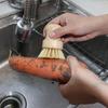 1 Stück Bambus Spülbürste Seifenschale Küche Holz Spülschwamm Reinigungsbürste zum Abwaschen Geschirr Gusseisenpfanne Topf