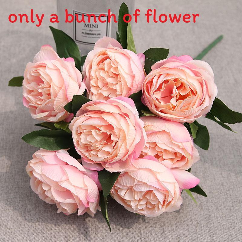 Silk Peony Artificial Flowers Wedding Decor With Realistic Design For Photography Props