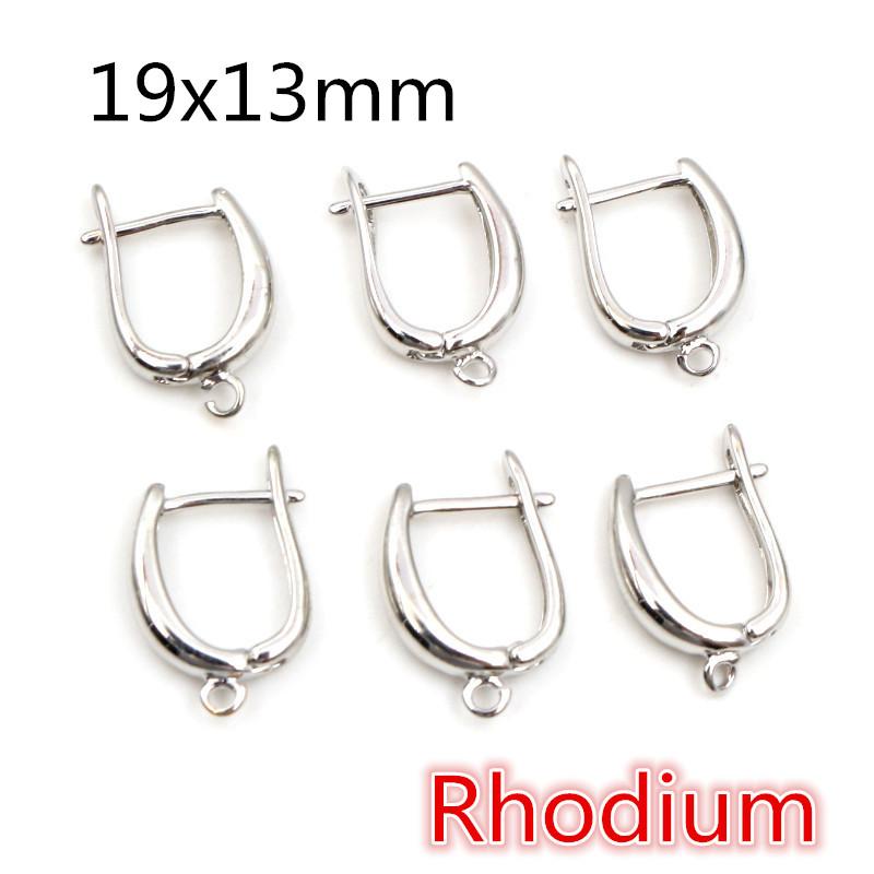 10pcs 3-Styles Gold Color French Earring Hooks Lever Back Open Loop Setting for DIY Earring Clips Clasp Jewelry Making Findings