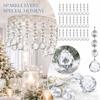 Christmas Snowflake Ornaments, & Acrylic Hanging Pendants, 30 Pack, Wedding Party Decor, 12cm
