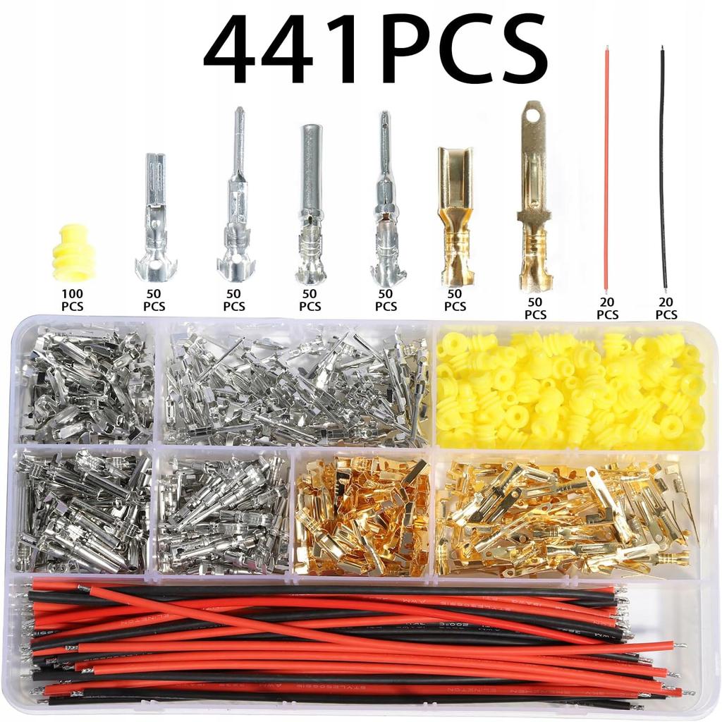 Car Electrical Wire Terminal Pins Auto Connector Plug Removal Male Female Crimp