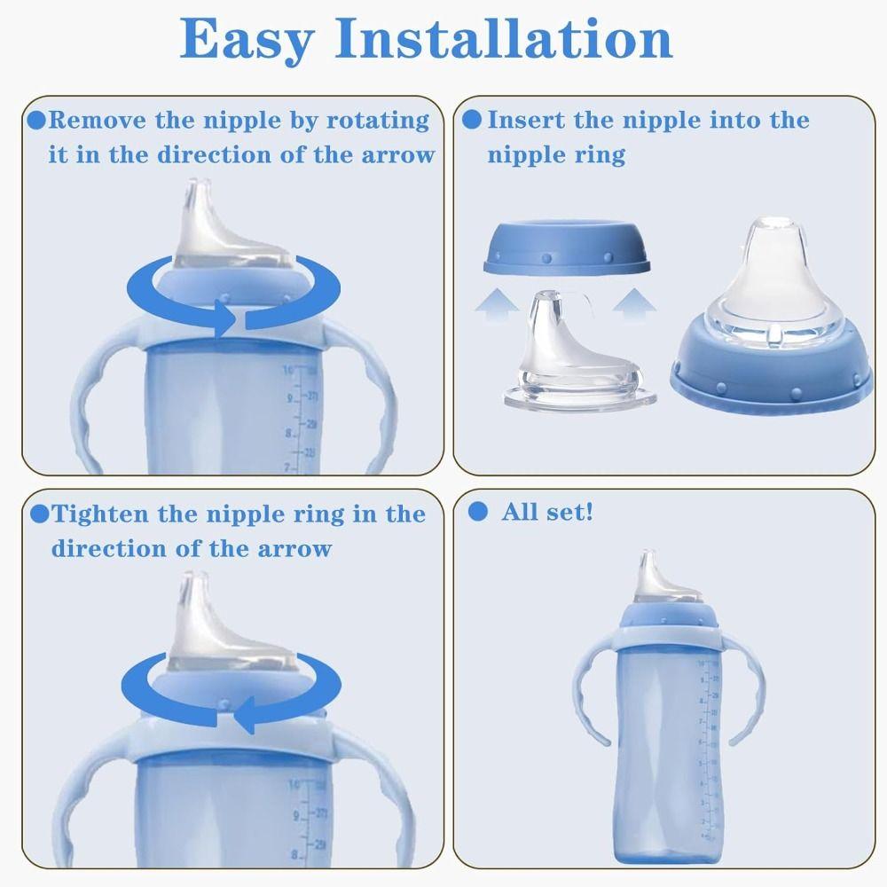 4 Stück Weiche Textur Schnabeltassen Ausguss für NUK Lernbecher & Active Cup Kleinkind Trinken