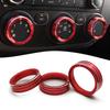 Elevate Your For Kia Forte 2014 2018 With Red Aluminum Car Console Air Conditioning Knob Cover High Quality Perfect Fit