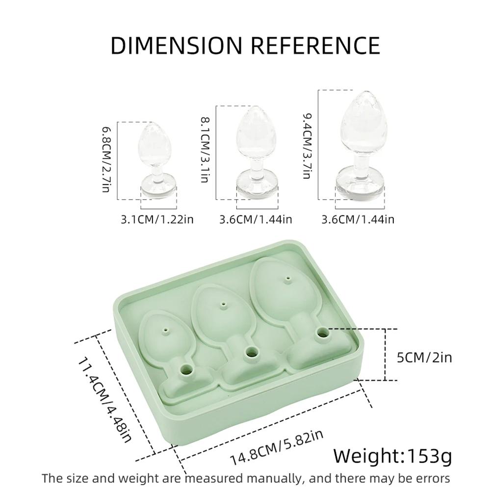 Nové Dospělé Žertovné Formičky na Ledové Kostky Zábavné Tvary Novinka Silikonové Formičky na Ledové Kostky pro Chlazení Ledu Whiskey Koktejly Džus Nápoj