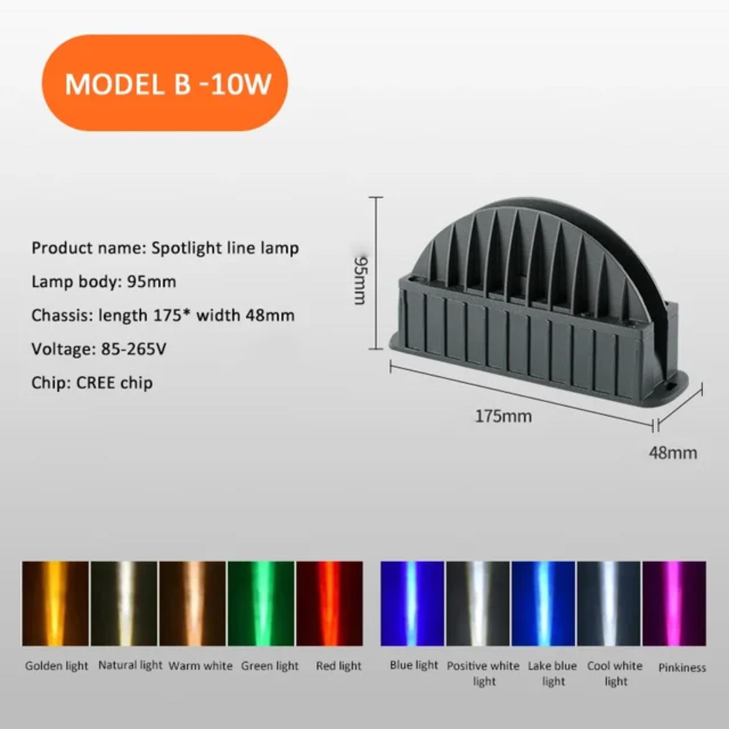 

Новый светодиодный прожектор для дверной рамы, наружное внутреннее освещение, настенный светильник, линейные светильники для коридора отеля, проводка 85-265 В постоянного тока golden light