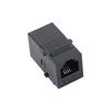 Head RJ11 Connector Straight Through Telephone Module RJ11 Extender Plug Network Cable Connectors