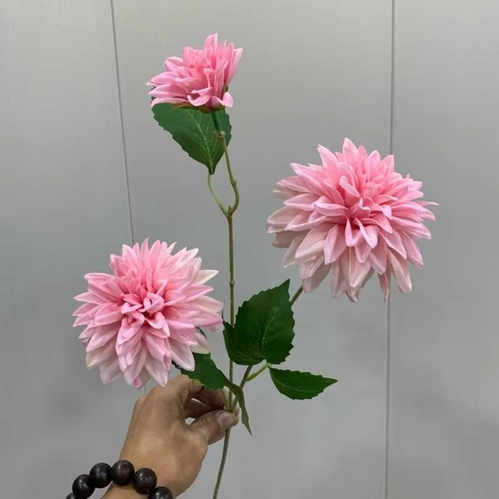 Long Branch Artificial Dahlia Flower 72cm Faux Flower New Hydrangea Flower  Home Interior