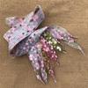1 Pair 2.7CM Width Printing Shoelaces Snow Yarn Women Strings Transparent Snow Yarn Shoe Laces