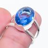 Natural Swiss Blue Topaz Gemstone 925 Sterling Silver Jewelry Ring Size 7 AR-16145