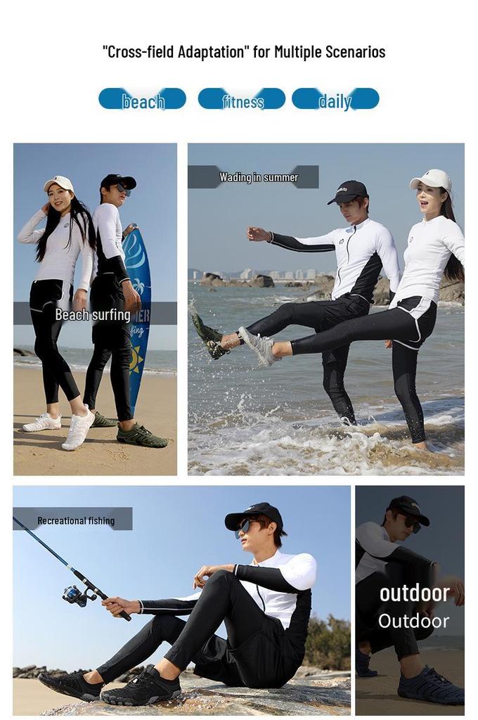 New Five-Finger Non-Slip Water Shoes: Cut-Resistant, Breathable, Multi-Functional for Swimming, Dance, Fitness, Squats, and Yoga.