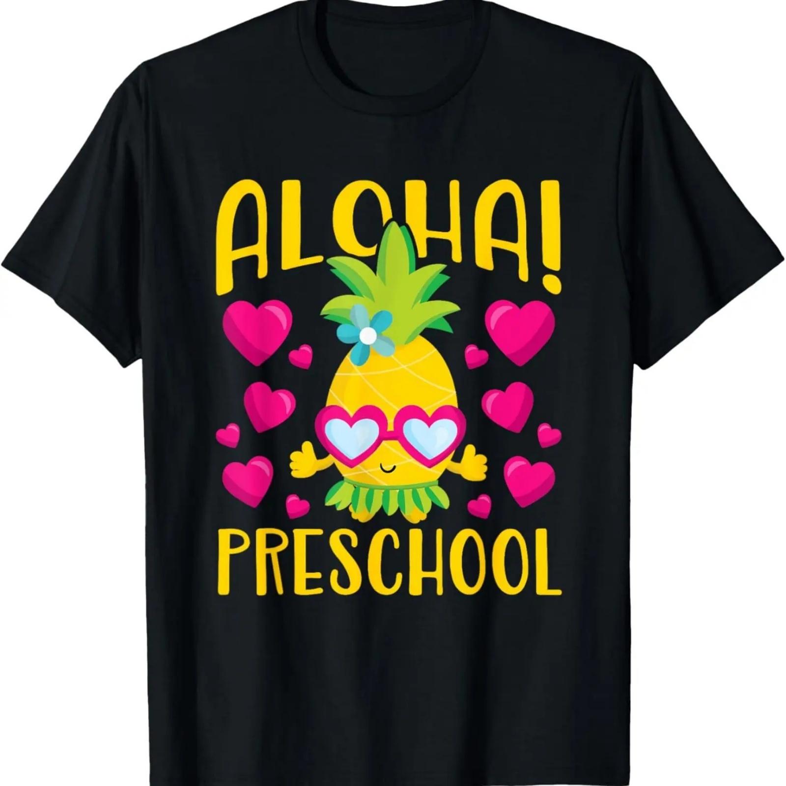 Aloha Preschool Cute Pineapple Student Teacher S