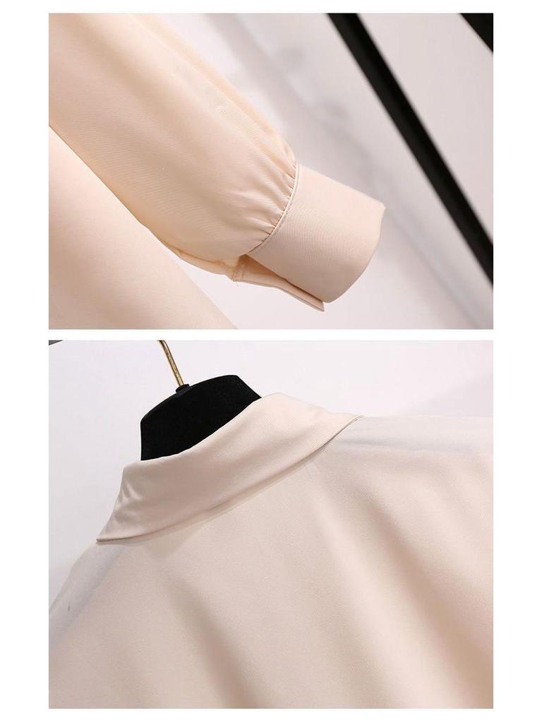 2026 Spring/Autumn Women's Korean Style Suit: Elegant Shirt & Skirt Two-Piece Set