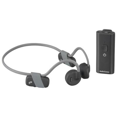 Ohm Denki AudioComm kaulinio laidumo ausinės su garsiniu kaulu su išmaniojo telefono automatiniu Bluetooth belaidžiu OHM kolektoriumi, vibracija, neužblokuojančios