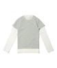 CARGOBROS FOR WOMAN Star See-Through Long Sleeve Layered Short Sleeve Tee Set (Ivory/Melange)