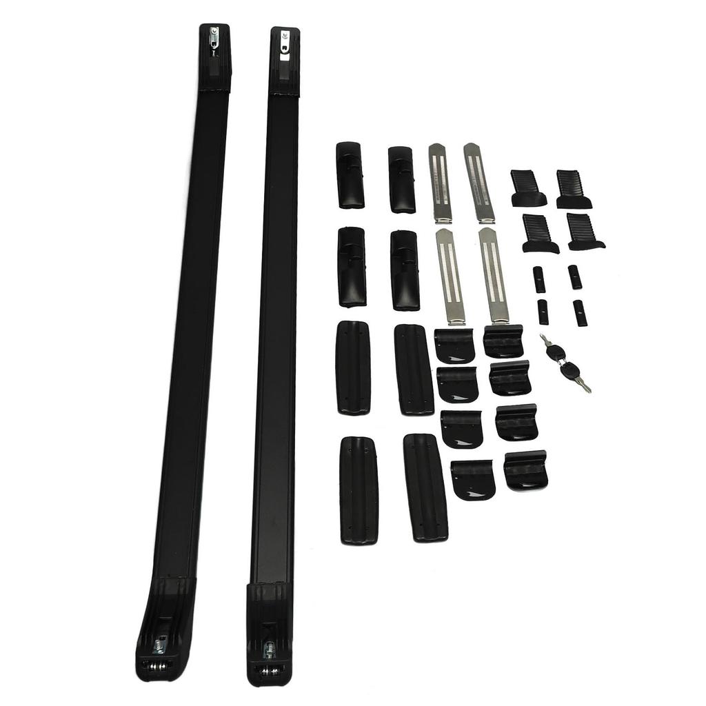 Car Roof Cargo Carrier Aluminum Alloy Luggage Rack with Locking Fits Small Cars Up To Expandable To Widths of for and Bikes Rack, Mechanism, 110cm,