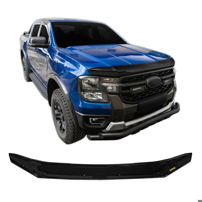 SCOUTT | Bra Capot Déflecteur Protection Pour Ford Ranger T9 Depuis 2023, Aérodynamique, Assemblage Facile, Aucun perçage requis