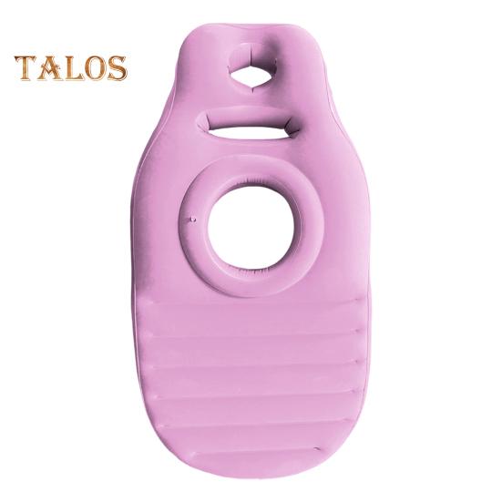 

Надувной коврик для йоги для беременных, эргономичный матрас из ПВХ для поддержки сна с отверстием, герметичный, облегчающий боль во время беременности, надувная подушка для всего тела розовый