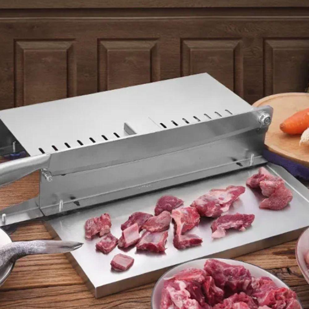 Stainless Steel Bone Cutting Machine Thickness Adjustable Mutton Rolls Cutter  Restaurant