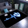 1PC rug Dynamic Qarabag Crest Design Carpet, Chair Rug,Area Rug for Office Bedroom living rooms bedroom, Doormat decor Christmas fan gifts