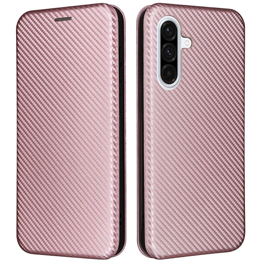 For Samsung Galaxy A26 5G Case Carbon Fiber Texture Drop-Proof PU Leather Phone Cover