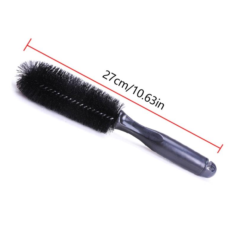 Car Wheel Brush Tire Cleaning Brushes Tools Car Rim Scrubber Cleaner Duster Handle Motorcycle Truck Wheels Car Detailing Brush
