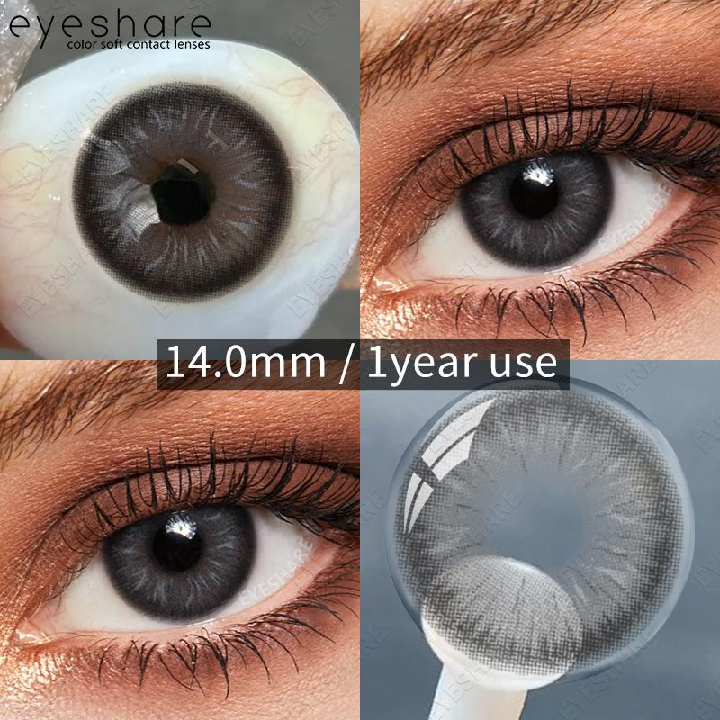 

EYESHARE Color Contacts for Eyes 2pcs Blue Eye Contacts Gray Beauty Pupils Brown Lenses Green Eye Makeup Contact Lenses Yearly