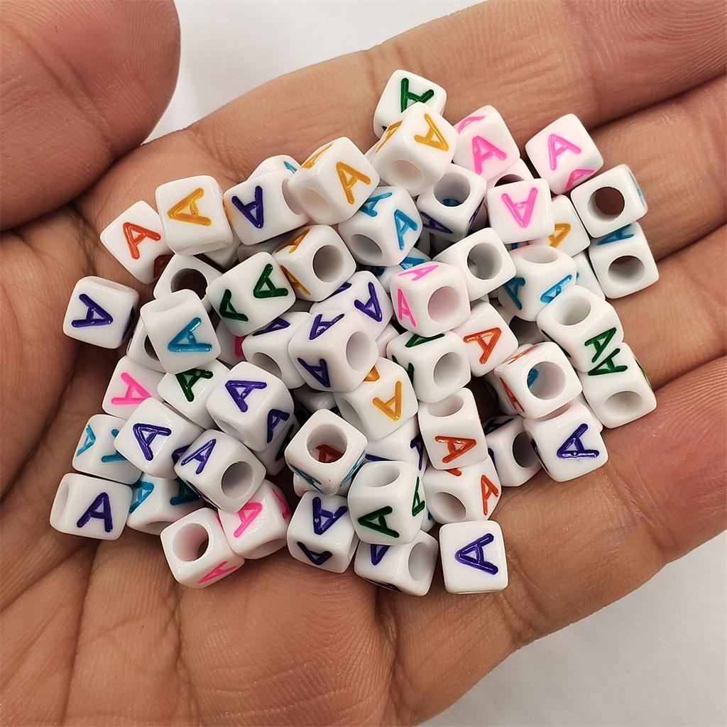 100 ks/šarže akrylové korálky dopisní korálky hledání šperků pro DIY náhrdelník náramek 6mm velkoobchod s módou vysoce kvalitní nové