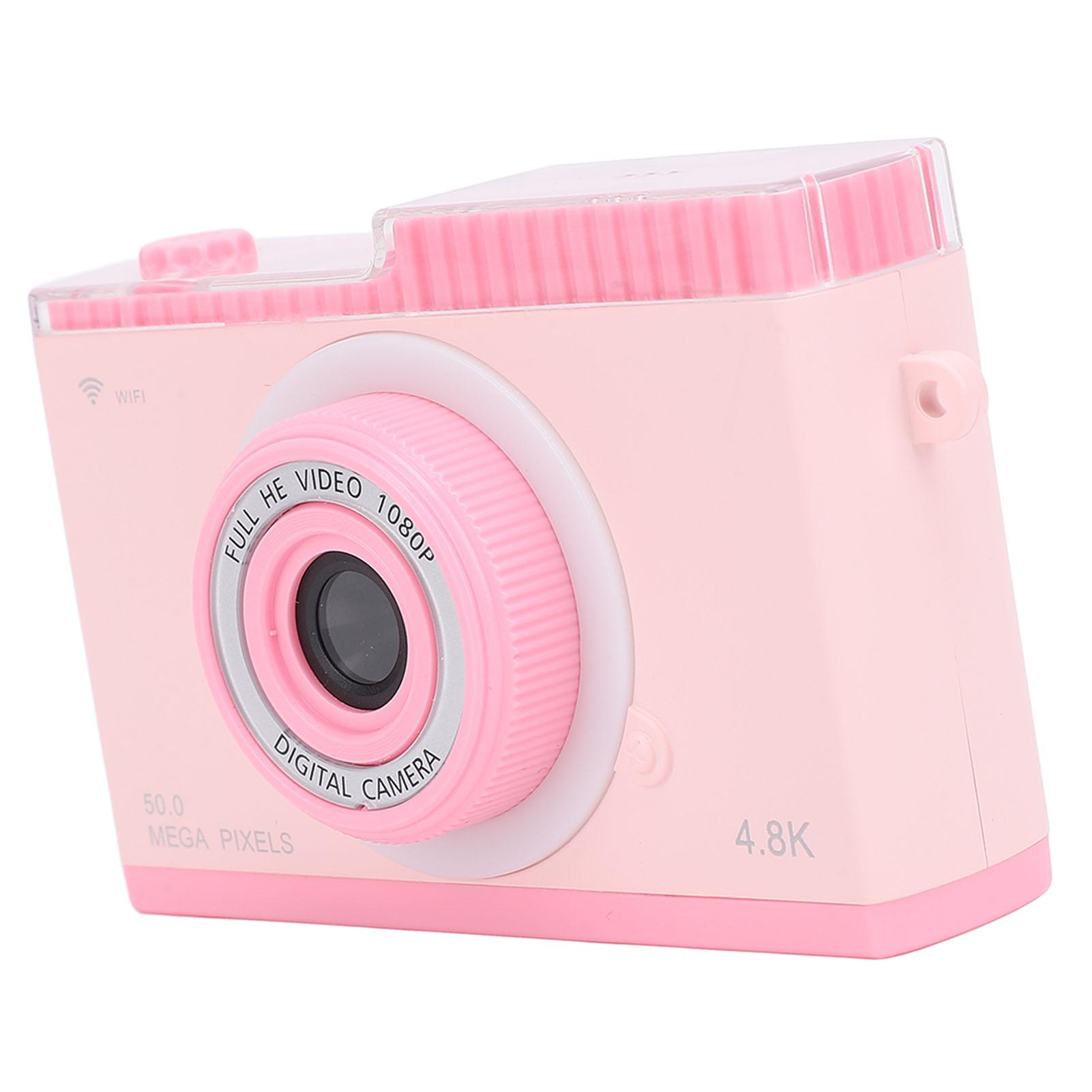 

Digital Camera 48M 1080P 8x Digital Zoom Support Wireless Fidelity Transmission Retro Compact рожевий