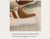 Women's High-Value Thick-Soled Cotton Slippers: Warm, Non-Slip, Fluffy, Height-Boosting for Autumn/Winter
