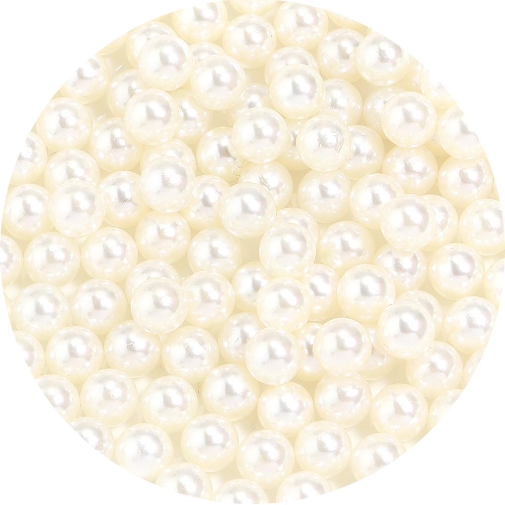 2-12mm No Hole ABS Imitation Pearl Beads Solid Color Round Spacer Loose Beads For DIY Jewelry Making Bracelet Accessory