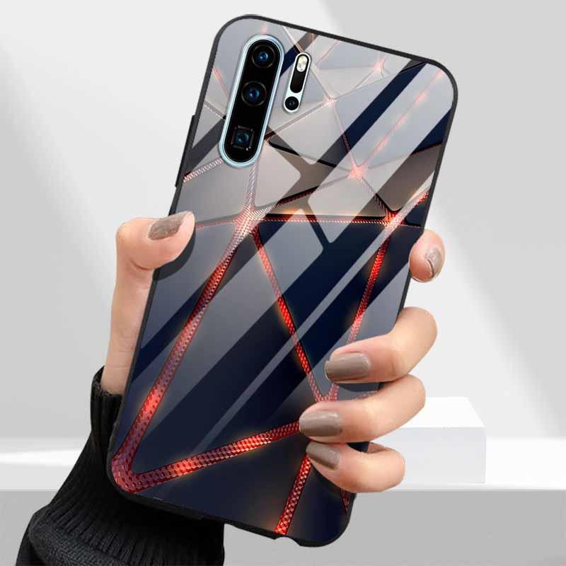 Tempered Glass Phone Cases for Huawei P30 Pro P20 P 30 P40 Lite P50 P60 Pro P30Lite P 20 60 Cover Hard PC Back Coque Shell Capa