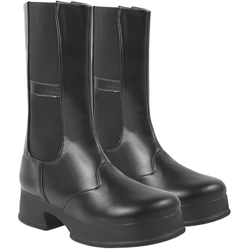 Shoetopia Smart Casual Black Long Boots For Women & Girls /Eu39