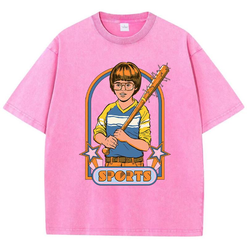 Sport Junge Druck Weibliche Waschen T-shirt Atmungsaktive Sommer T Shirt Lässige Mode Distress Kleidung Straße Baumwolle T-shirts Frauen