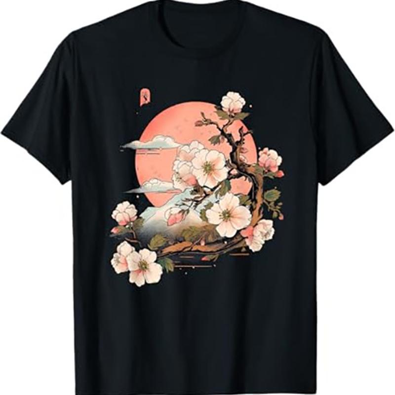 Cherry Blossom T Shirt Cherry Blossom T Shirt Nature Inspired Design S разноцветный