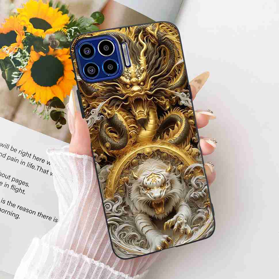 Für Motorola One 5G 6,7" Hülle Neueste Beliebte Drucke Silikon TPU Schwarze Abdeckung Für Motorola One MOTO ONE 5G Handyhüllen Bumper
