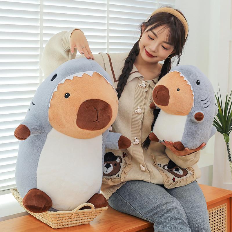 Soft And Cuddly Shark To Capybara Plush Toy Pillow Ideal For Kids And Adults