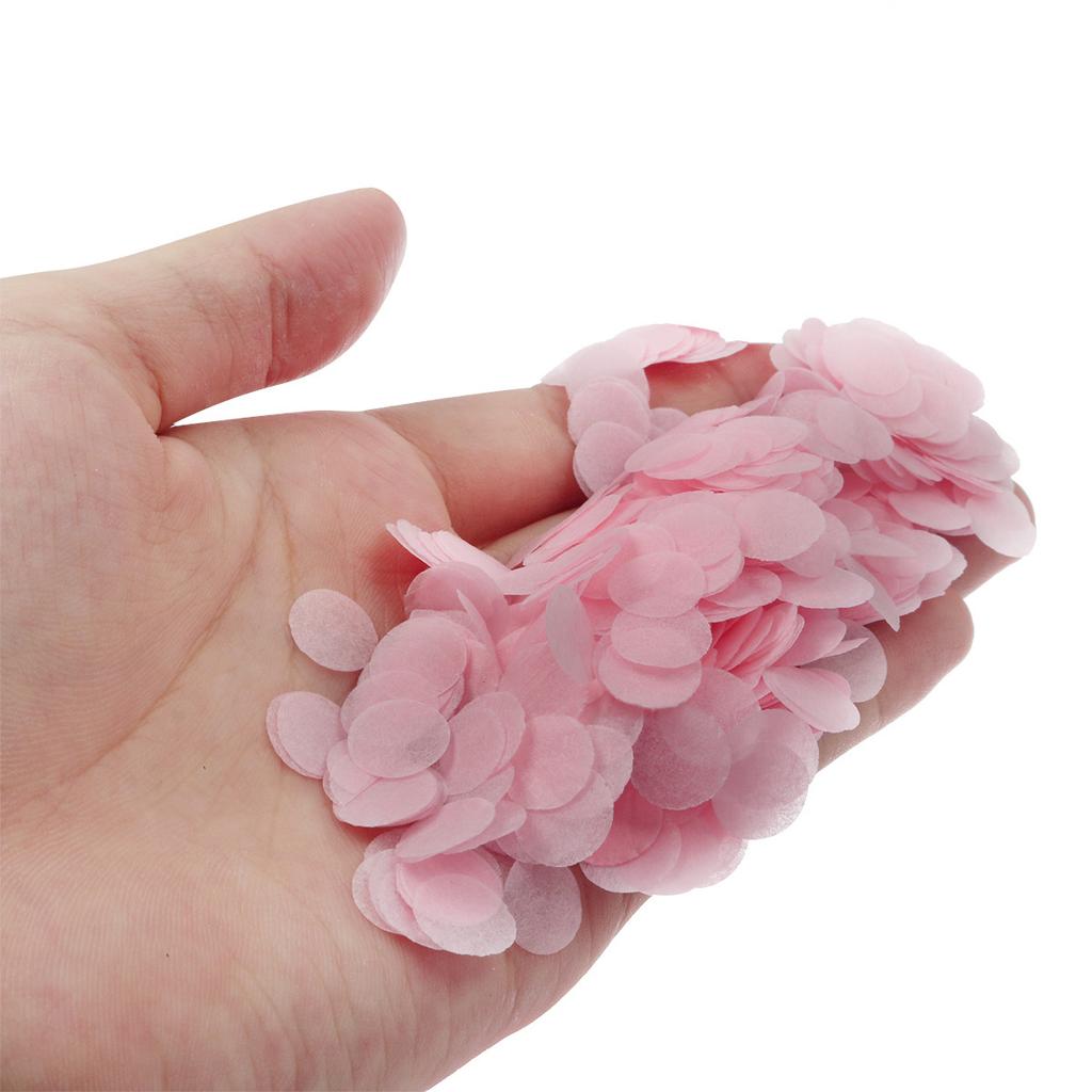 50G 1Cm Pink Tissue Paper Confetti Balloon Decorations Wedding Birthday Party Supplies Glitter-Free Shiny Sequins Festive