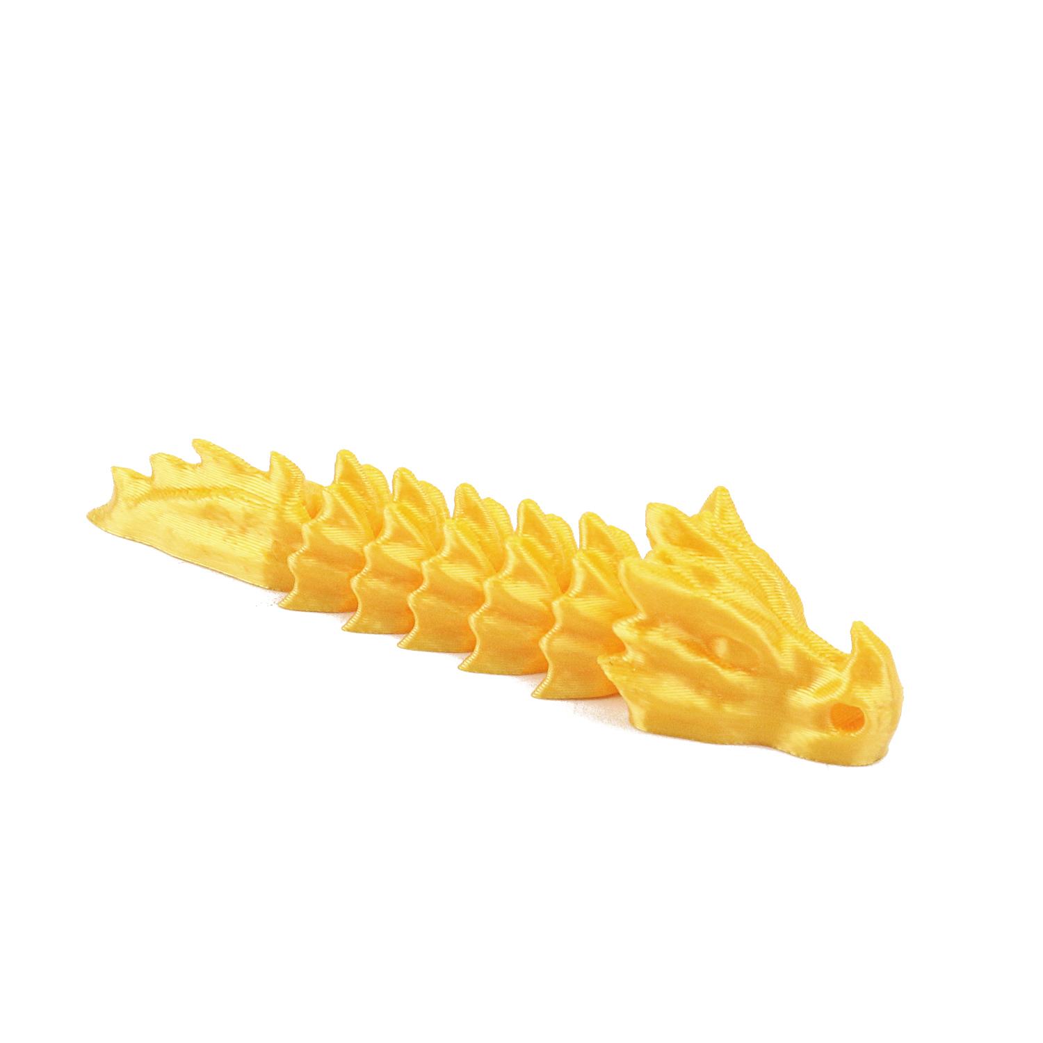 

3D printed dragon pendant, keychain, backpack pendant, jewelry, high aesthetic value, simple keel жовтий