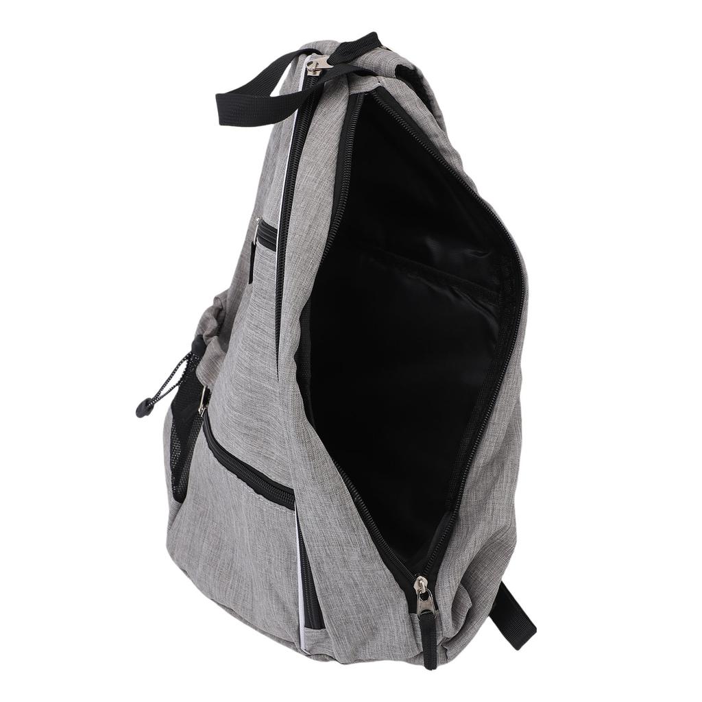 Portable Sports Sling Bag Canvas Rackets Bag Adjustable Shoulder Strap for Paddle Tennis Racket Canvas