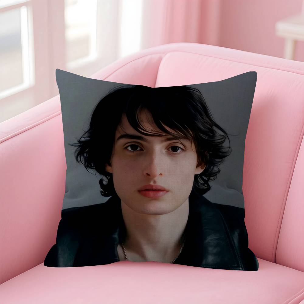 Actor FFinn COOL Wolfhard Cushion Cover Car Throw Pillow Case For Sofa Car Christmas Gift