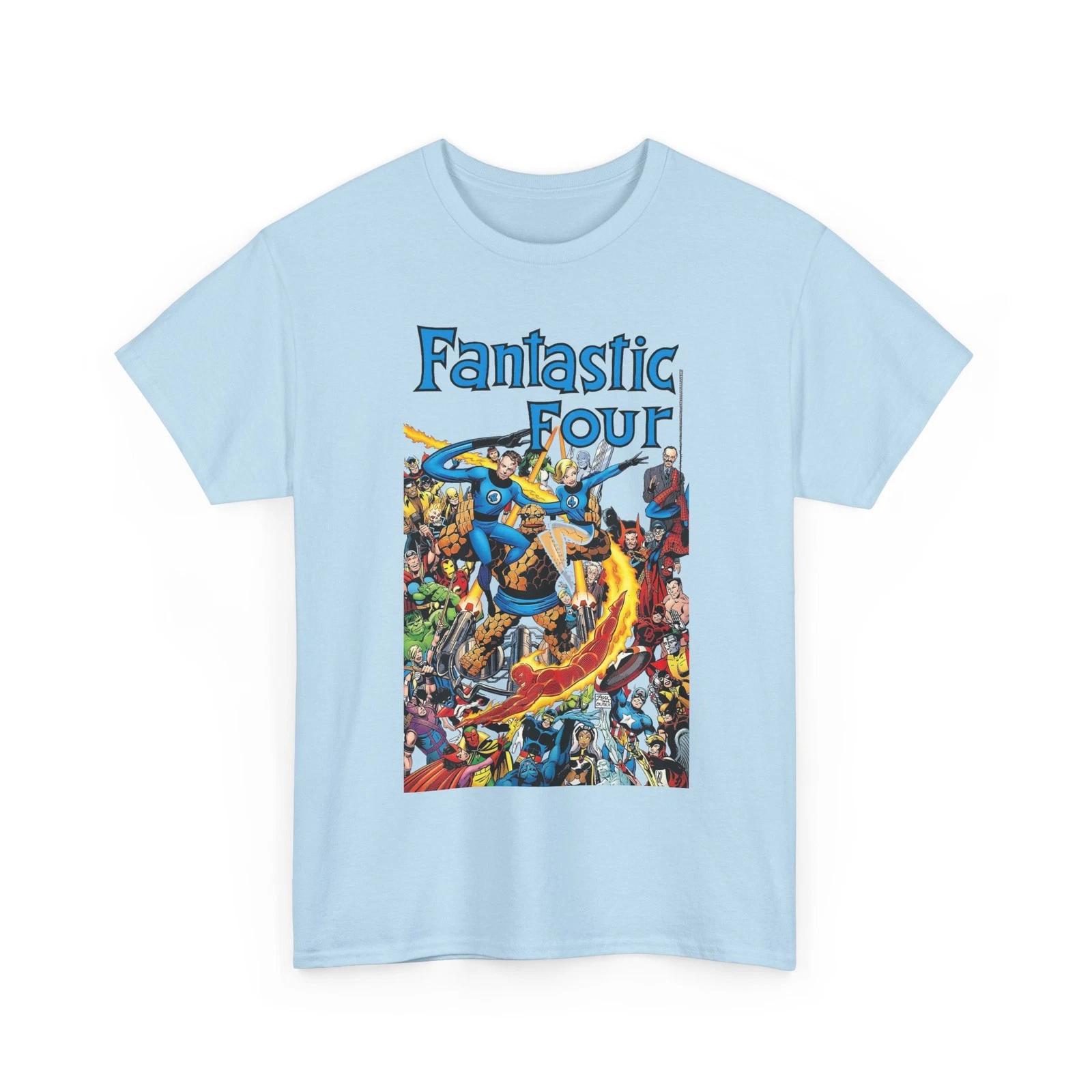 Fantastic Four T-Shirt Marvel Comics John Byrne Art Retro Vintage-Style Tee XL