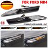 2Pieces LED Dynamic Side Marker Turn Signal Light Sequential Blinker Lamps For Ford Mondeo 4 Mk4 BA7 2007-2015 Car Accessories