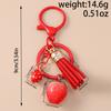 Fashion Resin Simulation Fruit Keychain Women Girls Chilli Strawberry Cherry Key Ring Pendants for Handbag Decor Jewelry Gifts