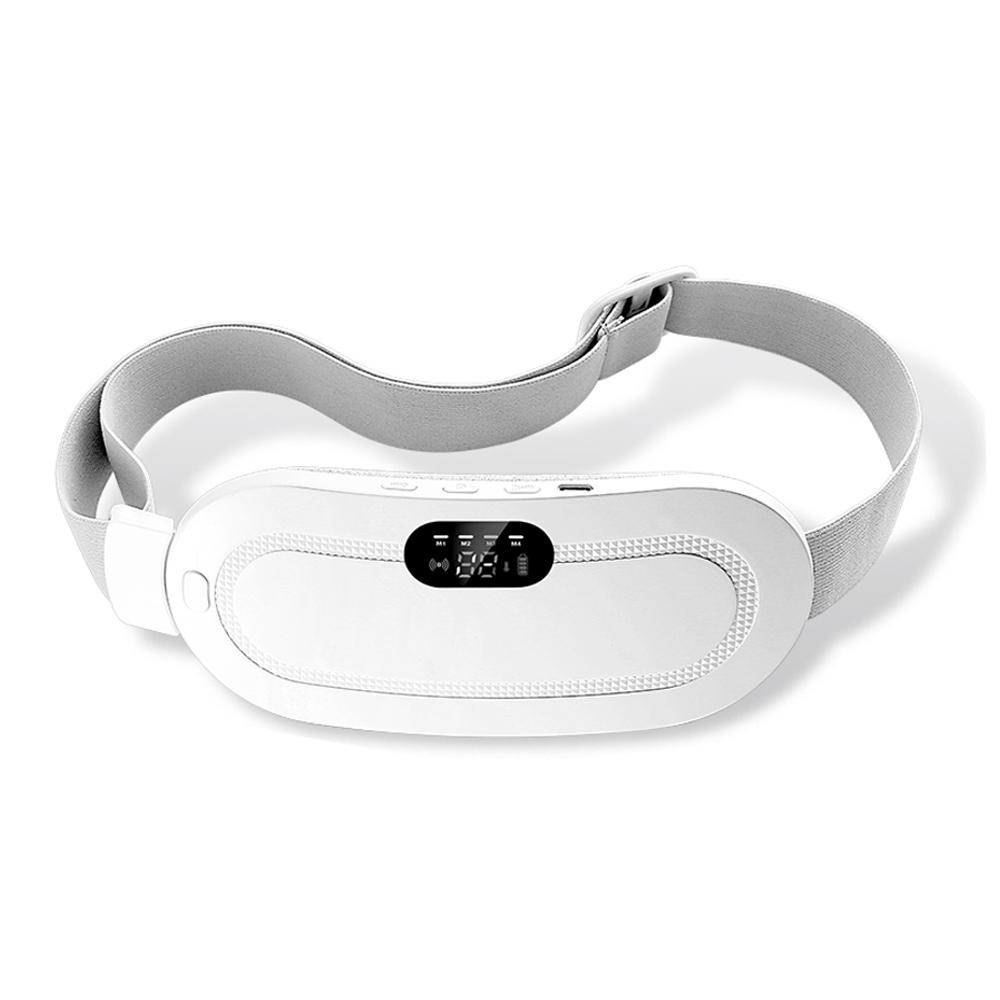 

Электрический массажер для менструальных спазмов, вибрационный нагревательный пояс, пояс для менструального периода, подогреватель живота для живота белый