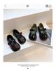 Girls' Black Leather Princess Shoes - British Style Autumn Collection