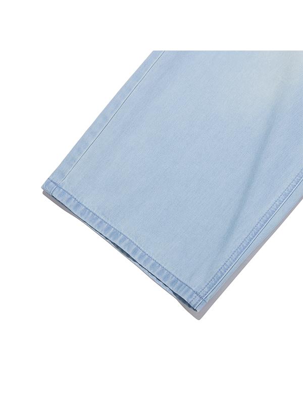KIRSH Cool Wide Fit Elastic Waist Denim Pants [Light Blue]