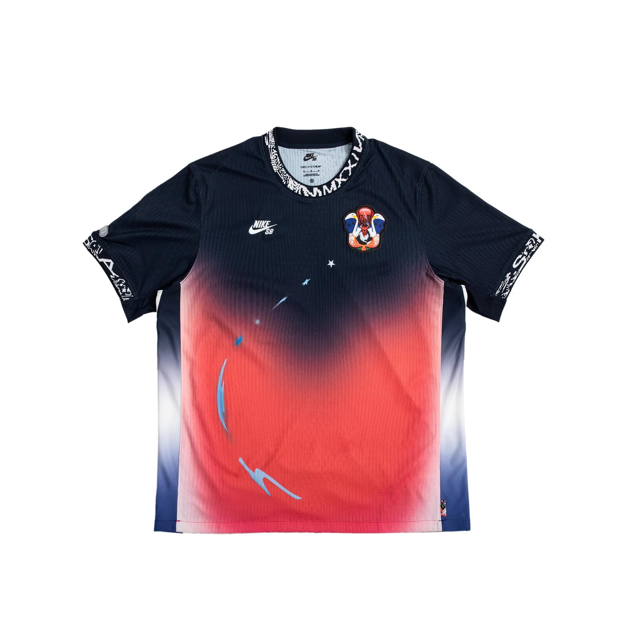 Nike SB Dri-FIT ADV Team USA Skate Jersey Obsidian FZ4066-451 M