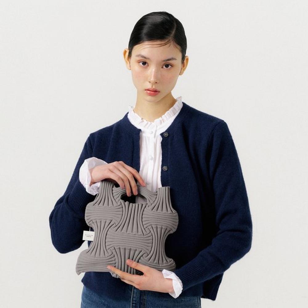 

Pleatsmama New Bow Bag Gray Single option